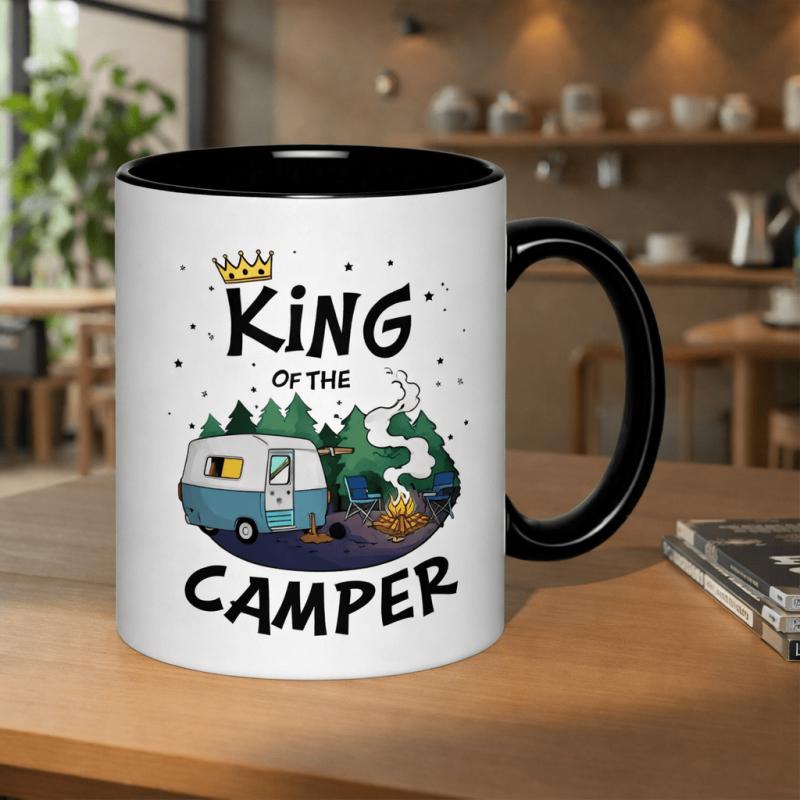 Tailorly Black Accent 11 oz Mug - king of the text