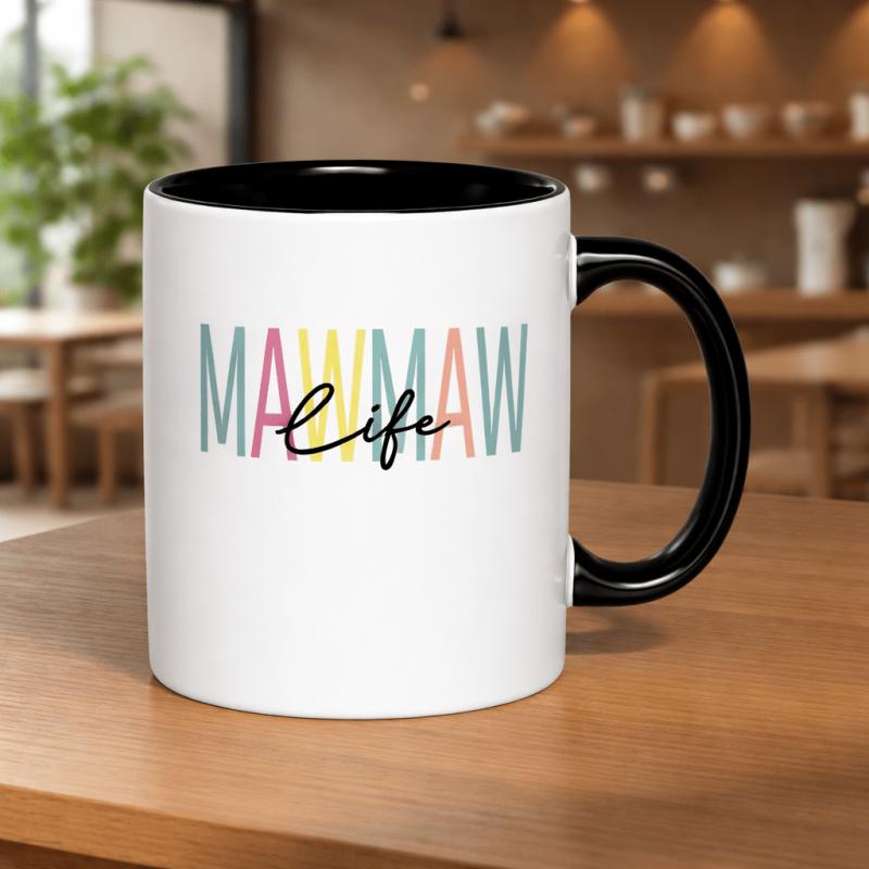 Tailorly Black Accent 11 oz Mug - colorful graphic