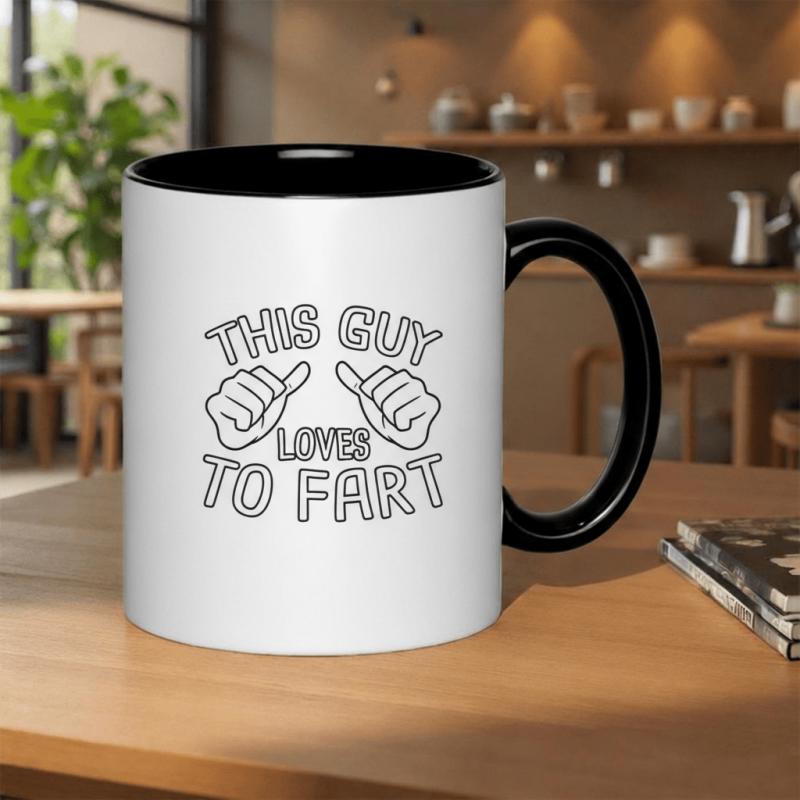 Tailorly Black Accent 11 oz Mug - retro 90 floral