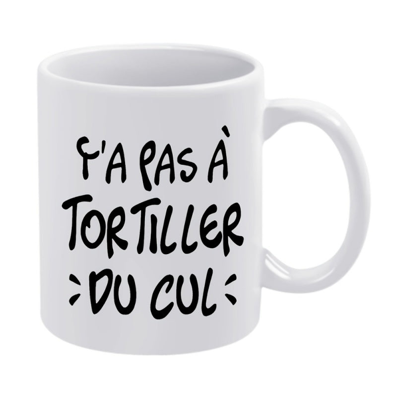 Tailorly White Ceramic 11 oz Mug - Sleek Minimalist Ceramic Vessel Featuring Bold Black Artistic Script Coffee Mug