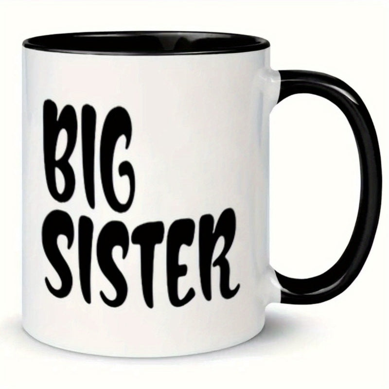 Tailorly Black Accent 11 oz Mug - large sibling themed text or design