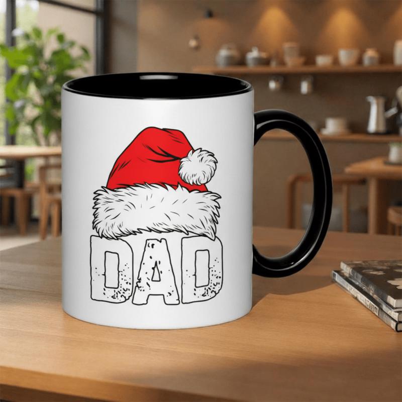 Tailorly Black Accent 11 oz Mug - a festive 11oz ceramic mug featuring a design holiday gifts its safe for the dishwasher and microwave making it a