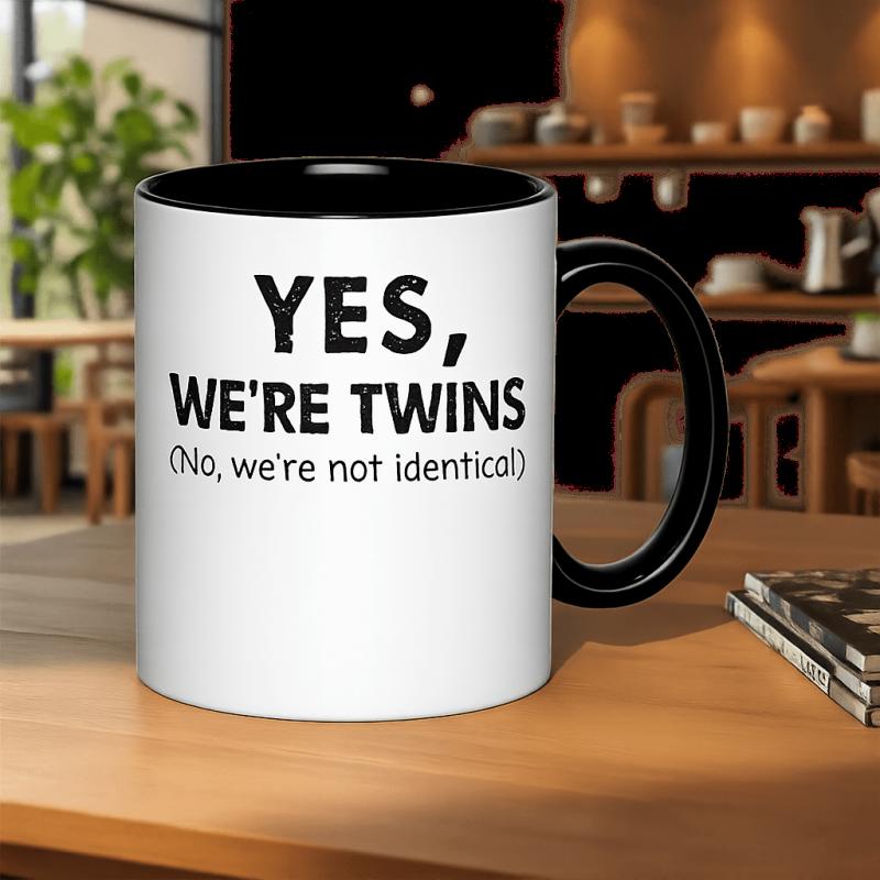 Tailorly Black Accent 11 oz Mug - twins