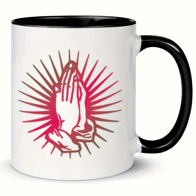 Tailorly Black Accent 11 oz Mug - christ religious