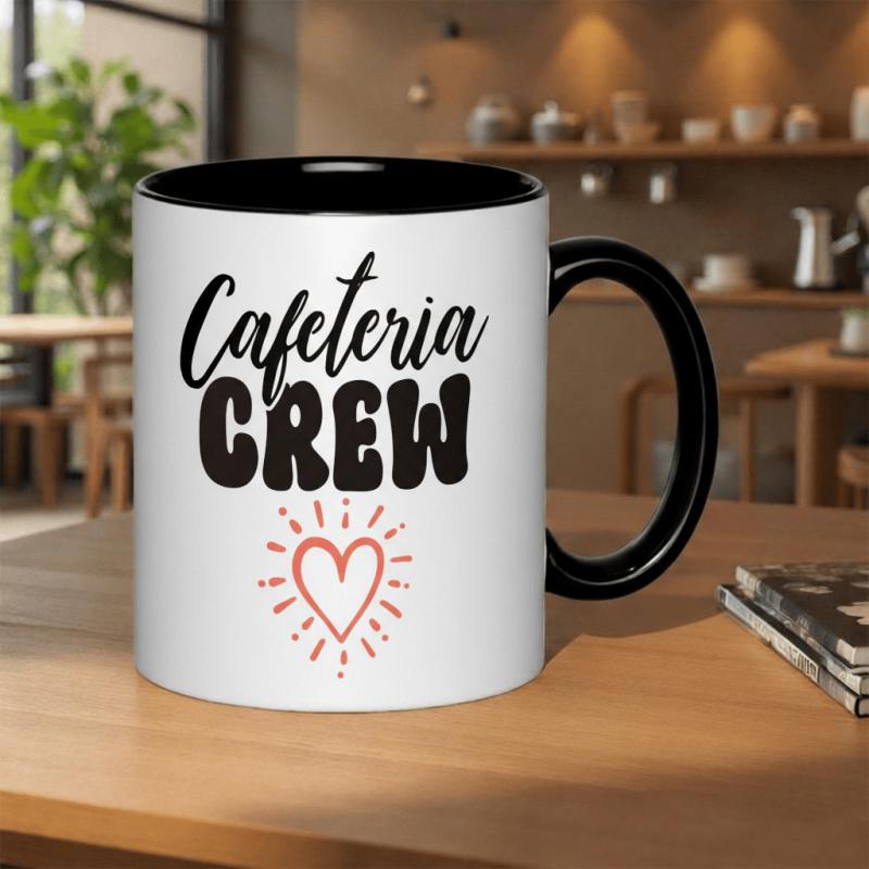 Tailorly Black Accent 11 oz Mug - cafeteria design