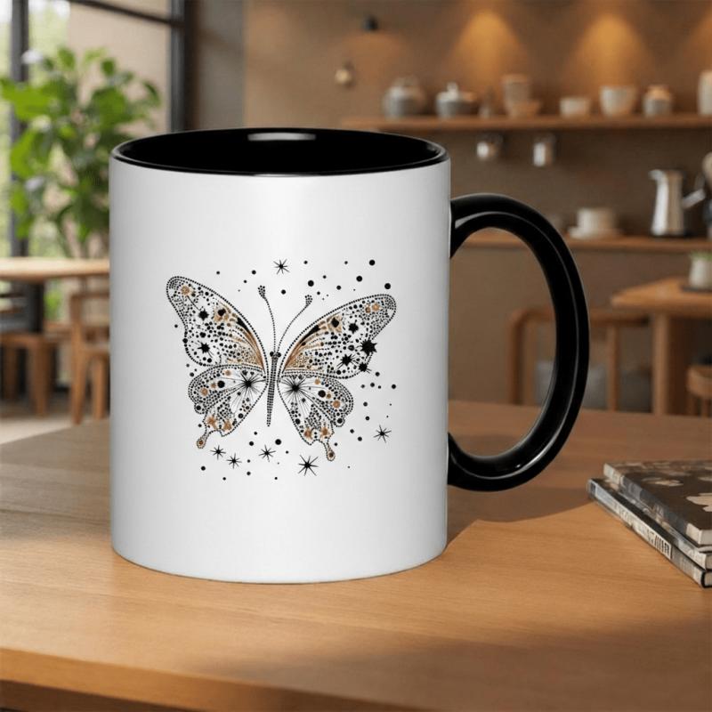Tailorly Black Accent 11 oz Mug - romantic themes for fitness lovers