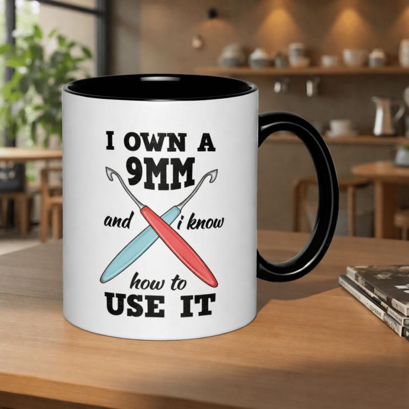 Tailorly Black Accent 11 oz Mug - unique abstract