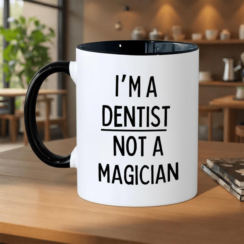 Tailorly Black Accent 11 oz Mug - graphic design 11oz printed ceramic mug mug premium ceramic mug white ceramic grandparents birthdays retirement