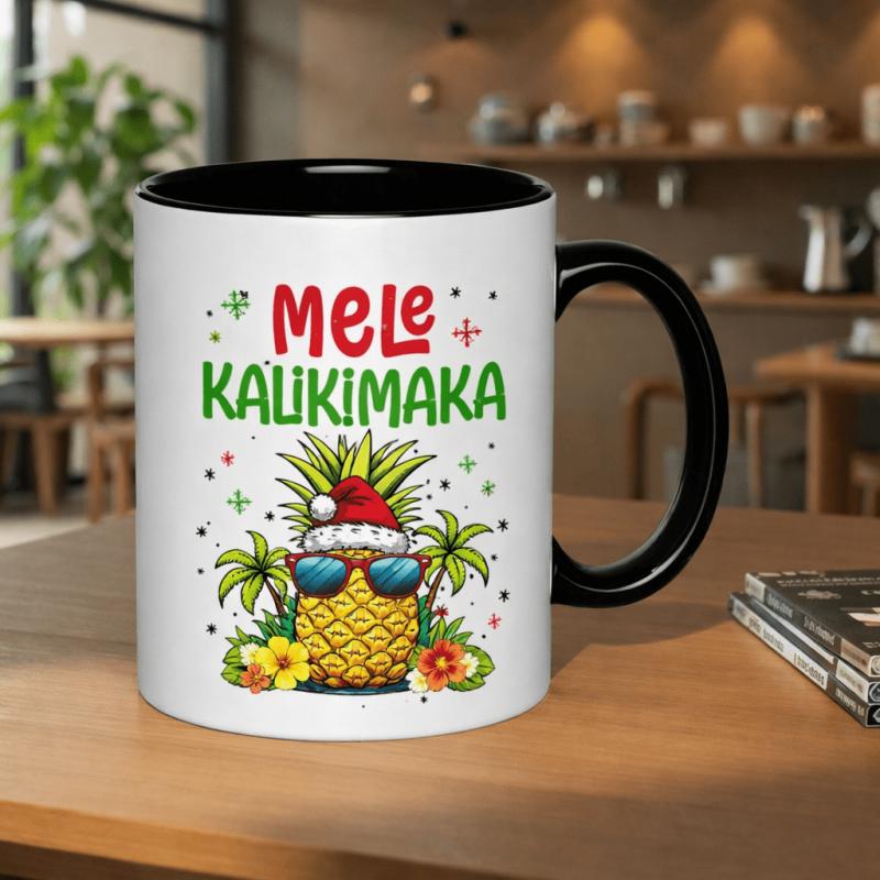 Tailorly Black Accent 11 oz Mug - 11oz ceramic mug with scratch resistant print 11oz capacity 325ml durable and microwave safe glossy print surface