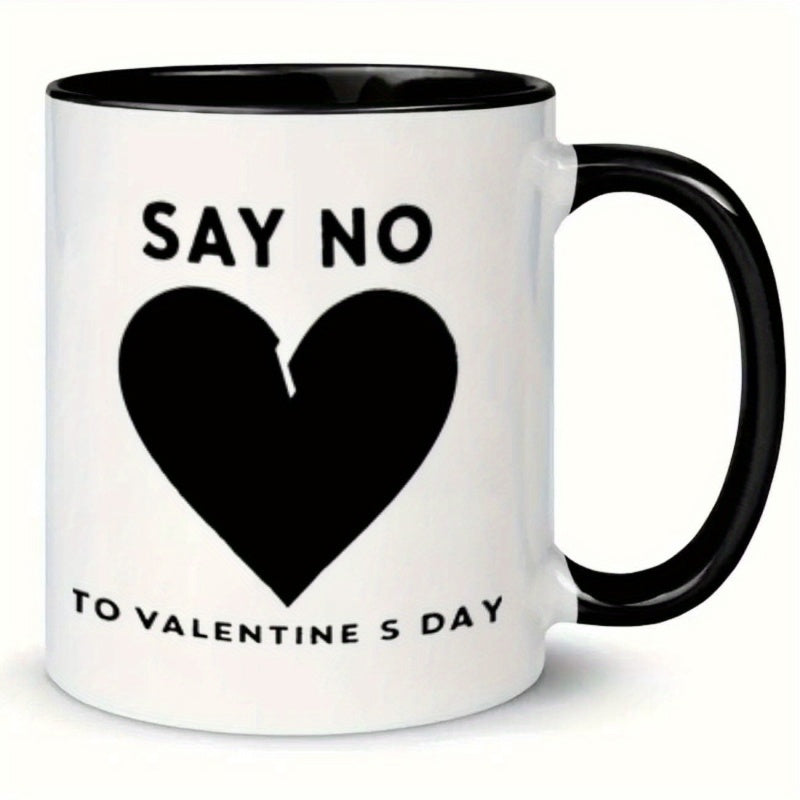 Tailorly Black Accent 11 oz Mug - text ceramic coffee mug
