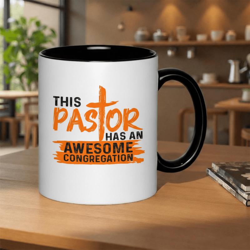 Tailorly Black Accent 11 oz Mug - this pastor has an awesome text