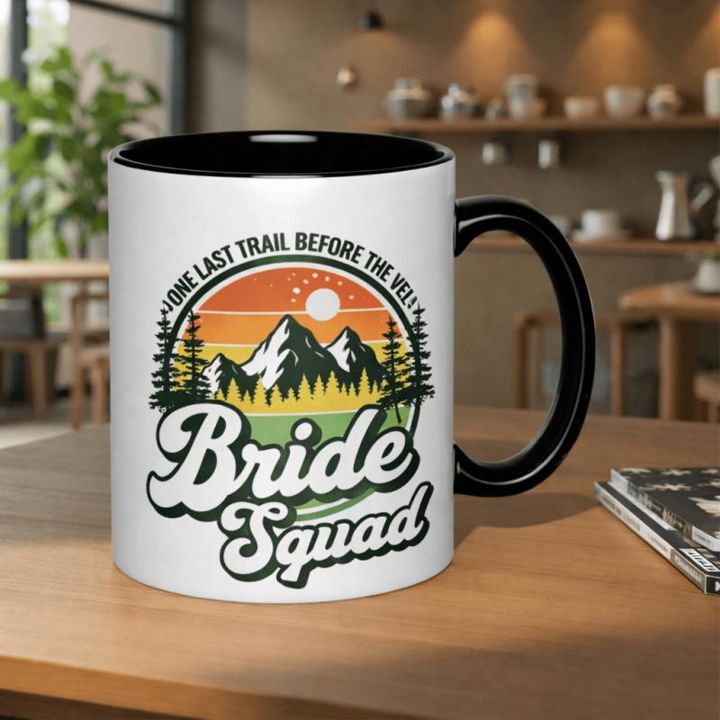 Tailorly Black Accent 11 oz Mug - one last trail before 11oz printed ceramic mug cup premium ceramic mug 11oz dishwasher safe graphics themed