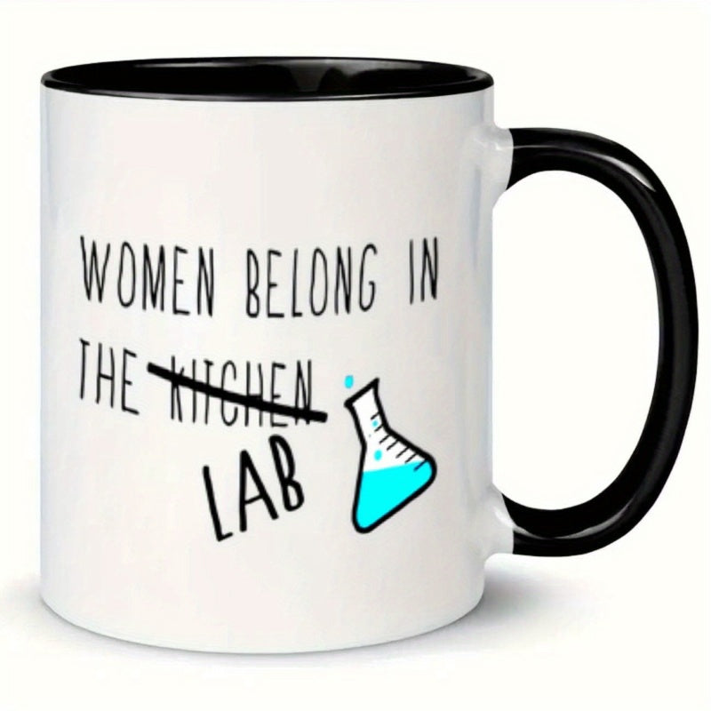 Tailorly Black Accent 11 oz Mug - 1pc kitchen funny mug 11oz ceramic water cup gift coffee cup decorative cup ideal birthday and holiday gift very