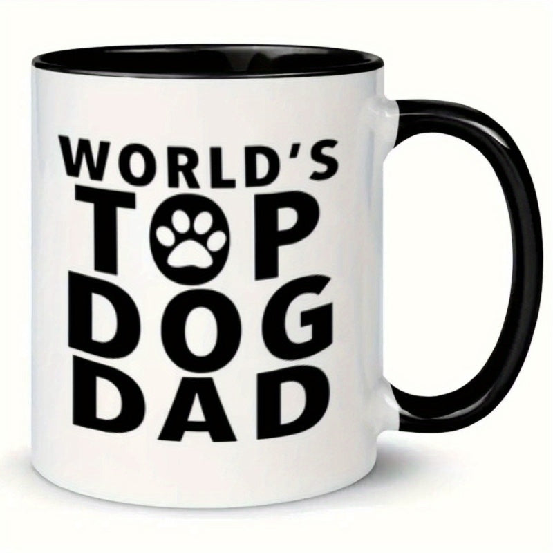Tailorly Black Accent 11 oz Mug - words paw print