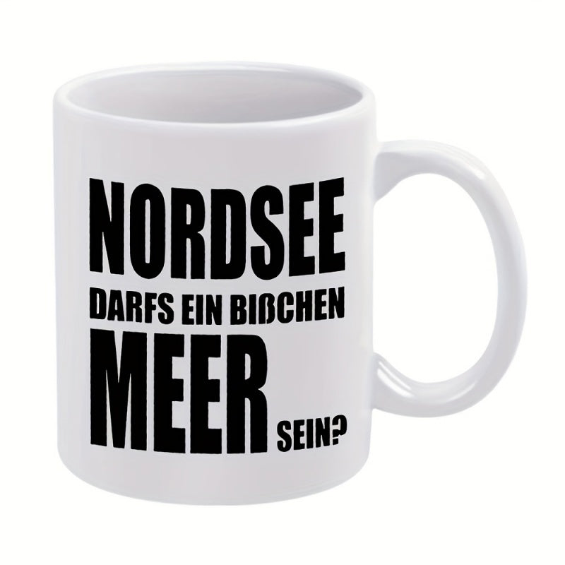 Tailorly White Ceramic 11 oz Mug - Bold Black Modern Typography Styled With Minimalist Layout On Clean Ceramic Surface Mug