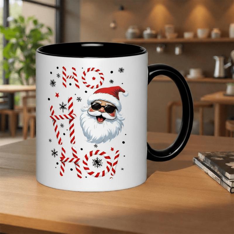 Tailorly Black Accent 11 oz Mug - festive design