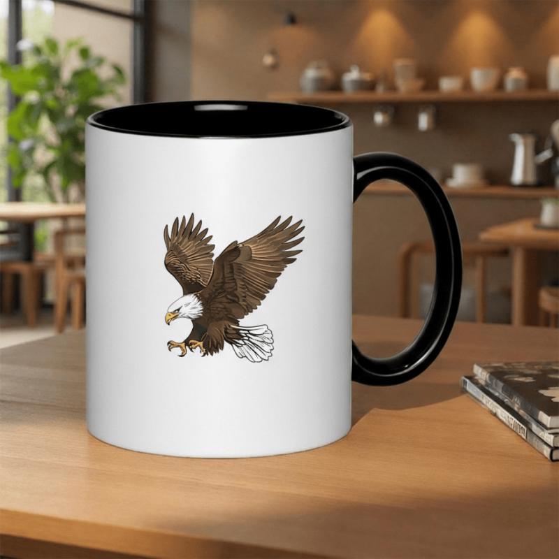 Tailorly Black Accent 11 oz Mug - vintage floral