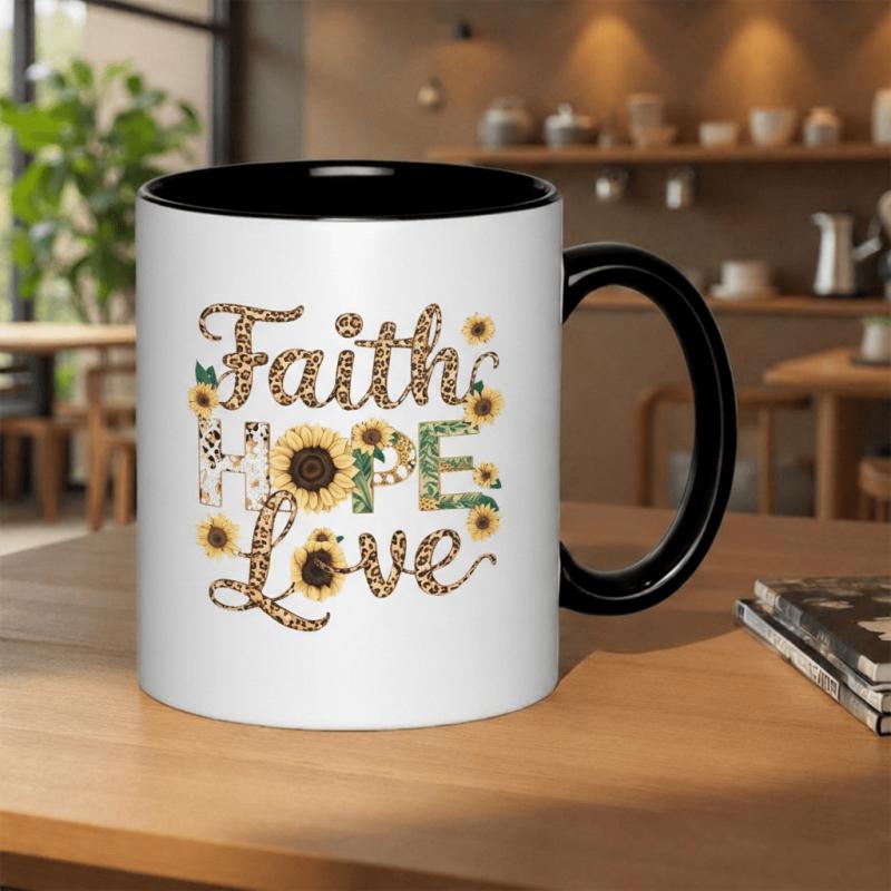 Tailorly Black Accent 11 oz Mug - an empty canvas is ready for your this 11oz printed ceramic mug from white ceramic featuring a seasonal holiday