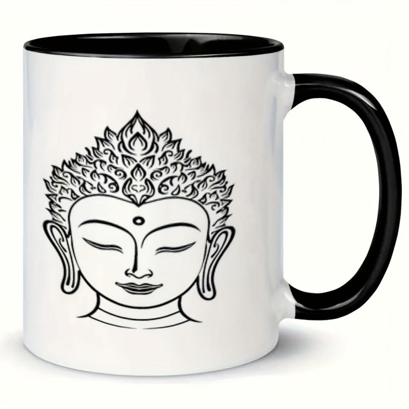 Tailorly Black Accent 11 oz Mug - ornate headdress ears