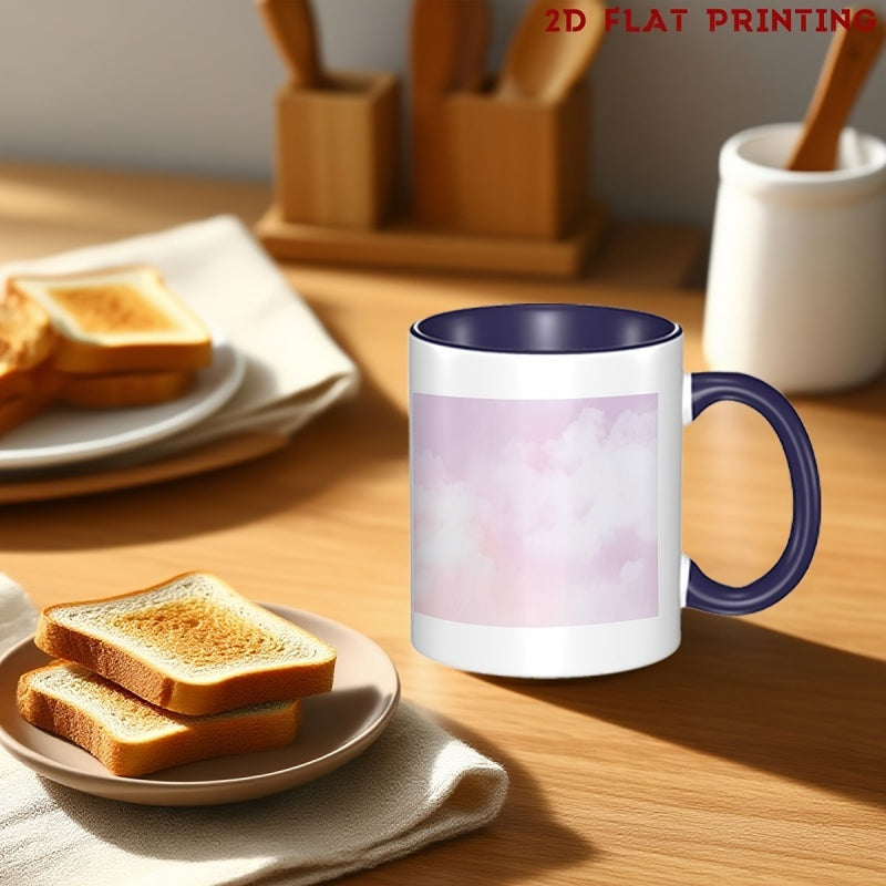 Tailorly Black Accent 11 oz Mug - 1pc of personalized christmas gift mug cup custom mugs a unique gift for men and women ideal for holidays