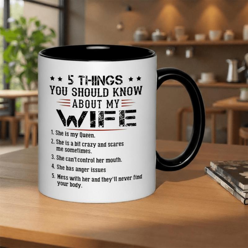 Tailorly Black Accent 11 oz Mug - with this spooky themed 11oz ceramic mug coffee enthusiasts it features a is dishwasher safe and in a gift