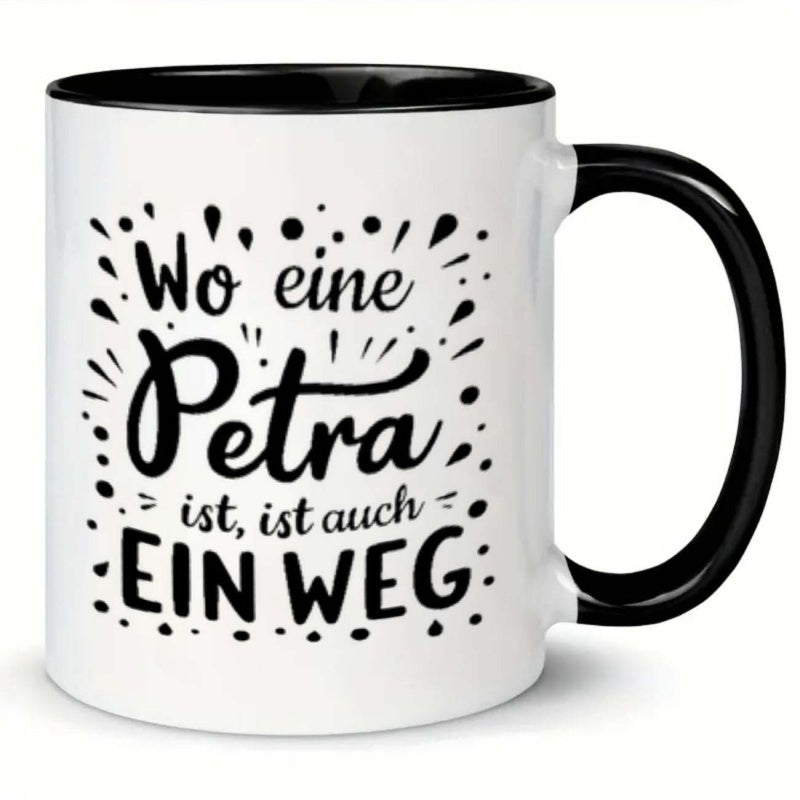 Tailorly Black Accent 11 oz Mug - dots