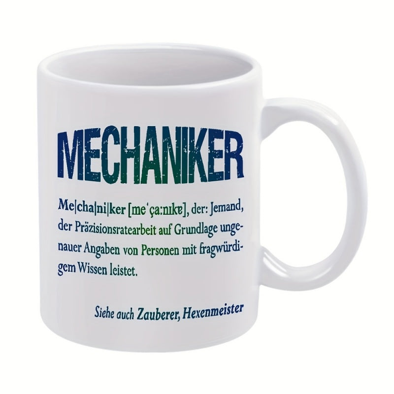 Tailorly White Ceramic 11 oz Mug - Simple Typography Design Featuring A Dictionary Definition Style Graphic