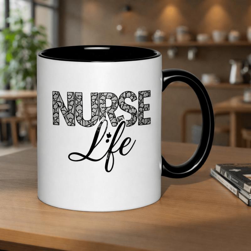 Tailorly Black Accent 11 oz Mug - romantic theme