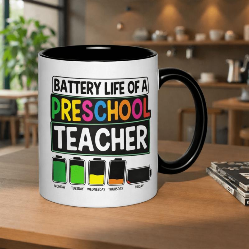 Tailorly Black Accent 11 oz Mug - wednesday friday
