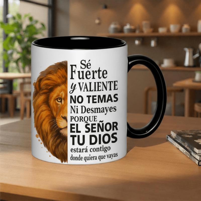 Tailorly Black Accent 11 oz Mug - handmade scratch resistant dishwasher microwave safe glossy print surface ideal for teachers