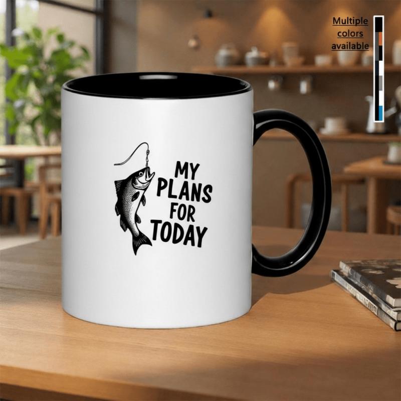 Tailorly Black Accent 11 oz Mug - gradient and abstract art
