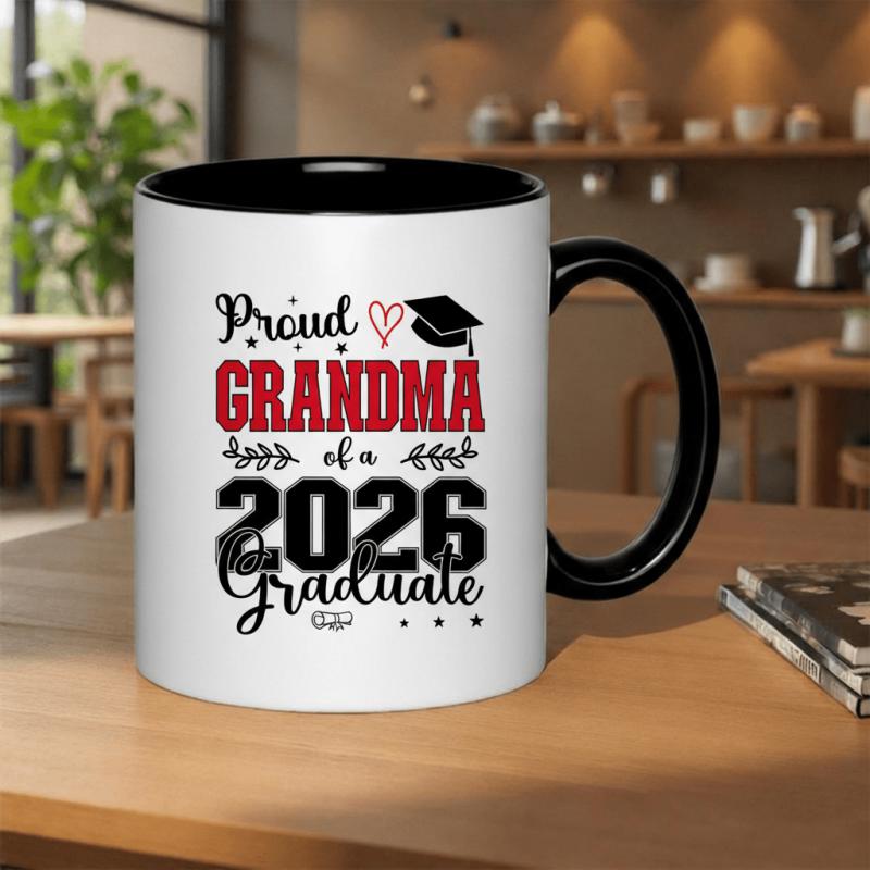 Tailorly Black Accent 11 oz Mug - celebrating a graduate of 2026