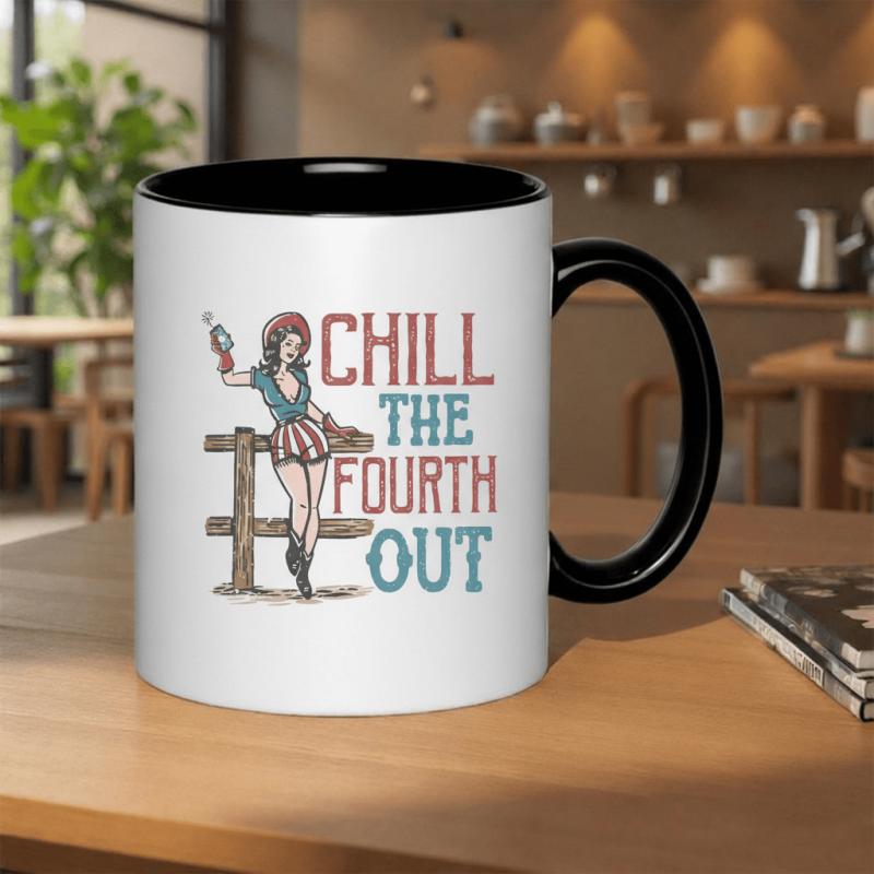 Tailorly Black Accent 11 oz Mug - vintage pin up girl