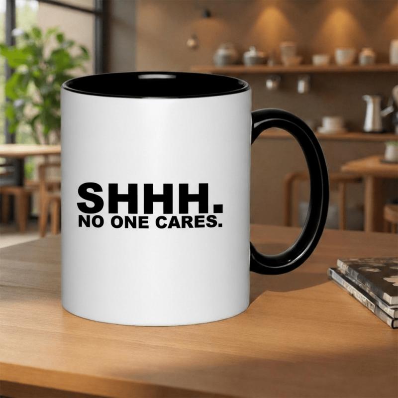 Tailorly Black Accent 11 oz Mug - funny statement text