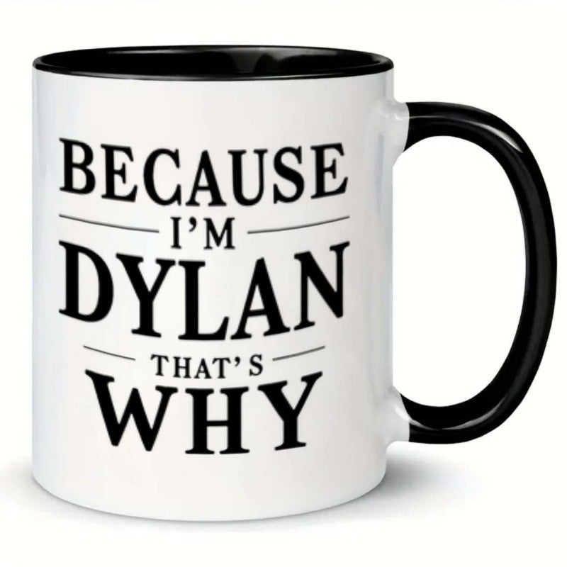 Tailorly Black Accent 11 oz Mug - humorous phrases