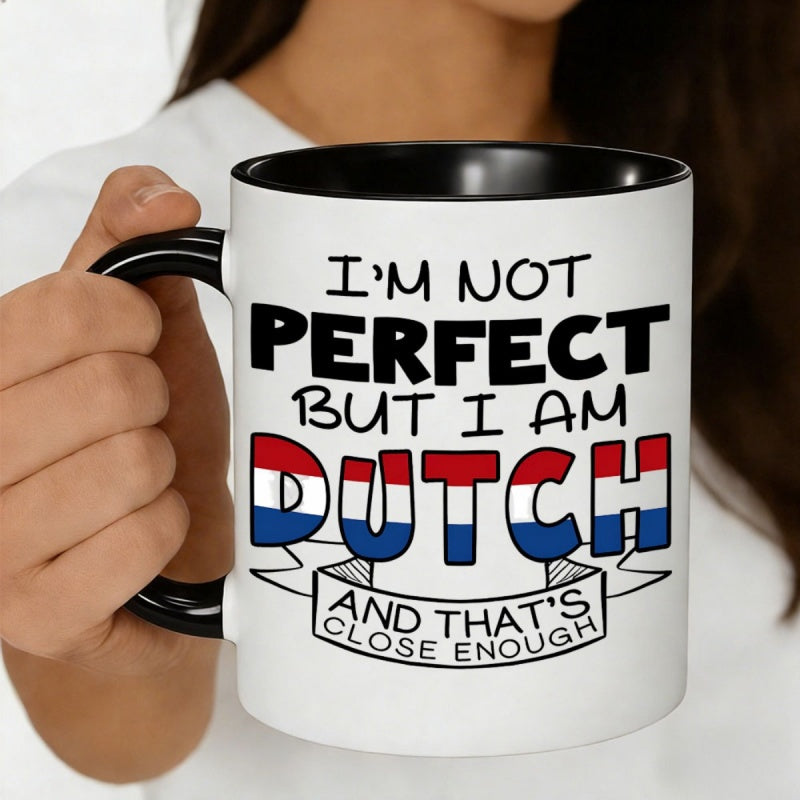 Tailorly Black Accent 11 oz Mug - but i am dutch text