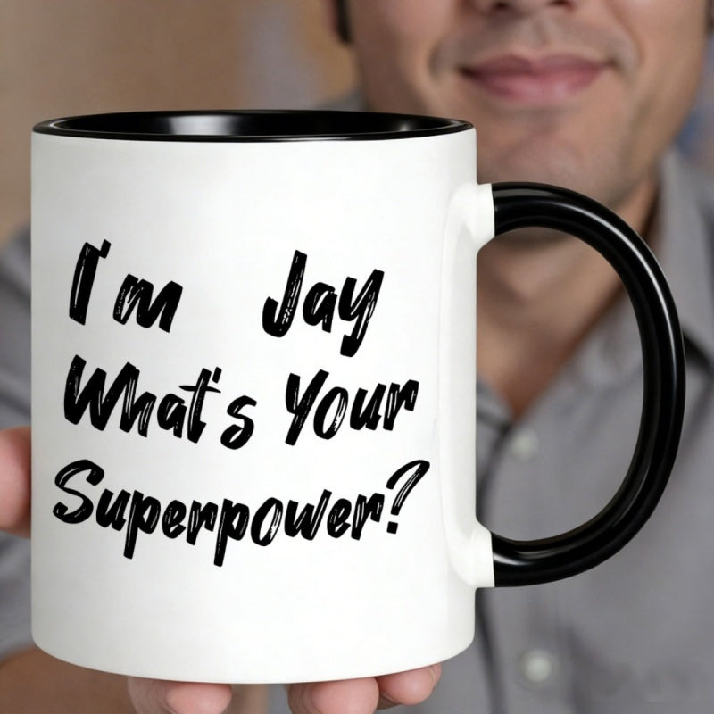 Tailorly Black Accent 11 oz Mug - im jay whats your