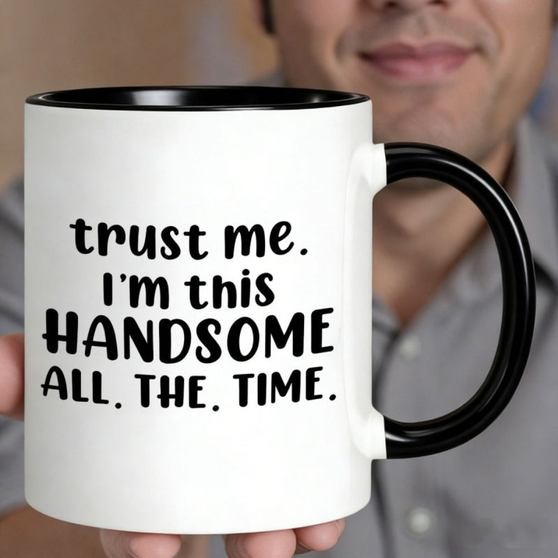 Tailorly Black Accent 11 oz Mug - funny self affirmation quote