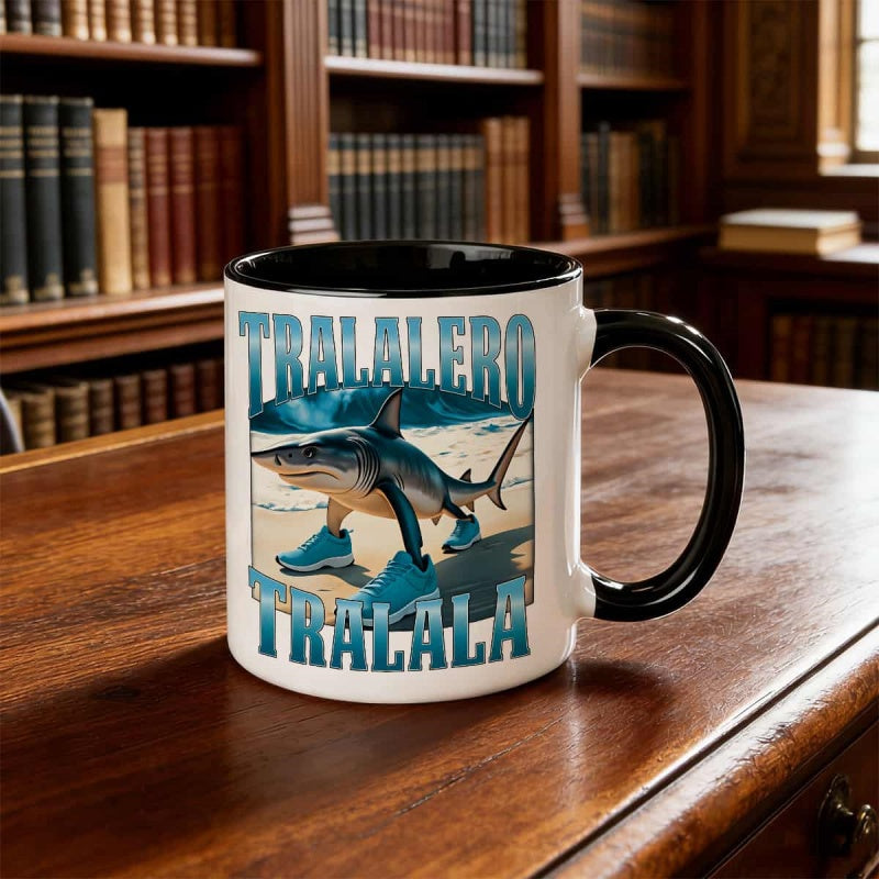 Tailorly Black Accent 11 oz Mug - lero beach design