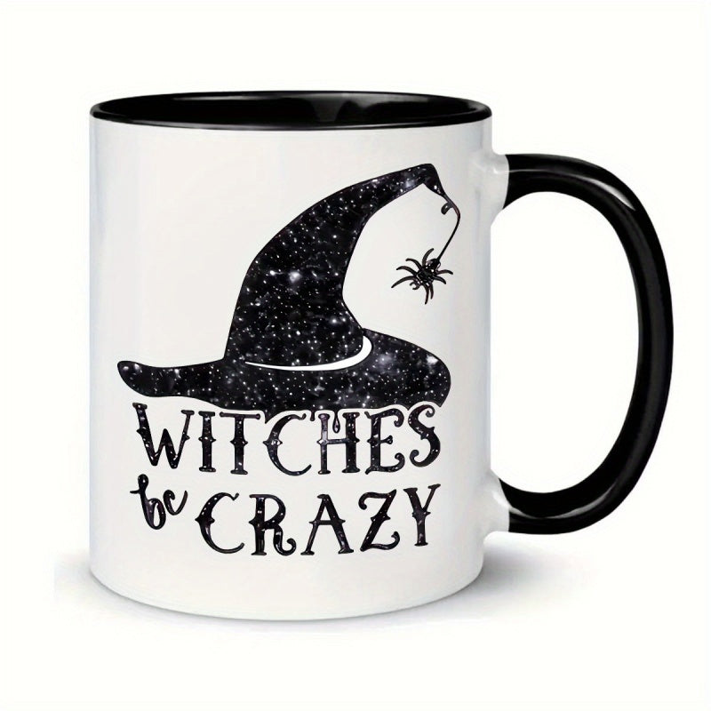 Tailorly Black Accent 11 oz Mug - starry night spider web