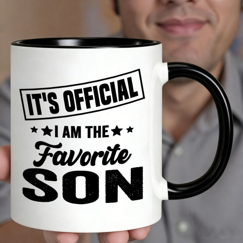 Tailorly Black Accent 11 oz Mug - i am son quote