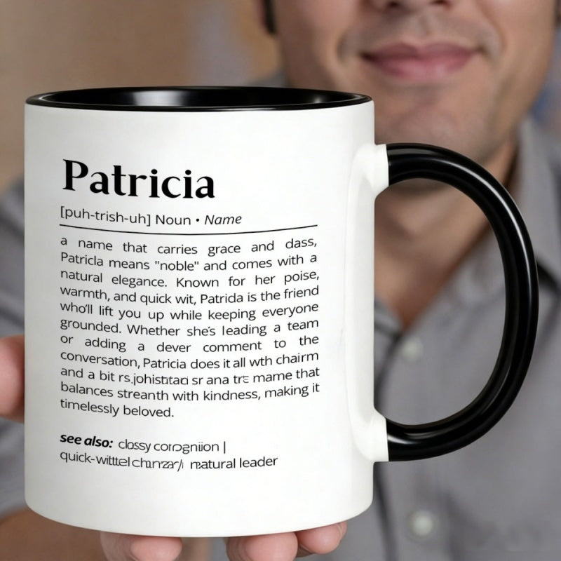 Tailorly Black Accent 11 oz Mug - definition text