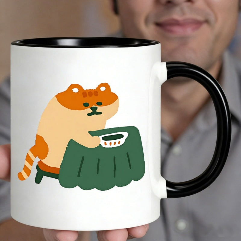 Tailorly Black Accent 11 oz Mug - funny meal