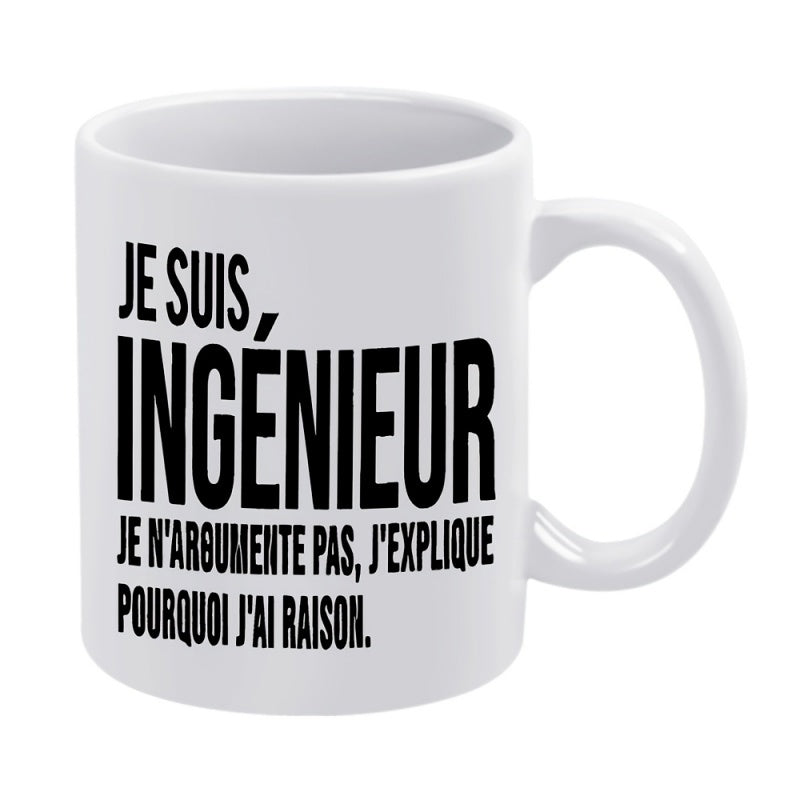 Tailorly White Ceramic 11 oz Mug - Minimalist White Ceramic Kitchenware Item Featuring Bold Black Professional Quote Mug