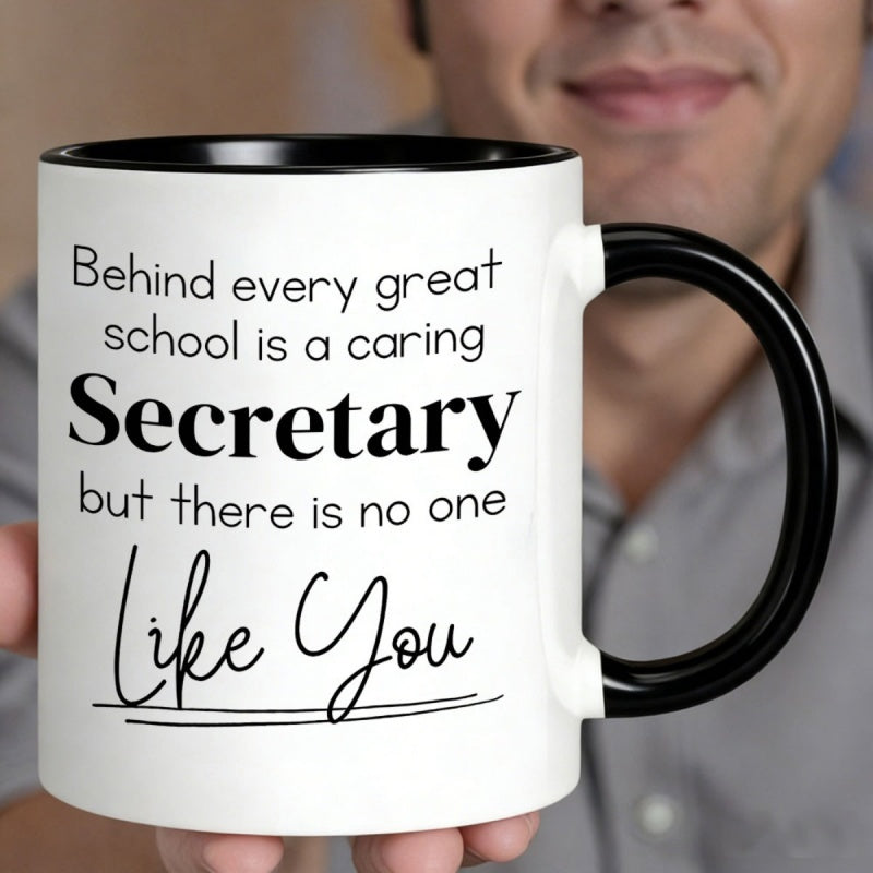 Tailorly Black Accent 11 oz Mug - secretary inspirational quote