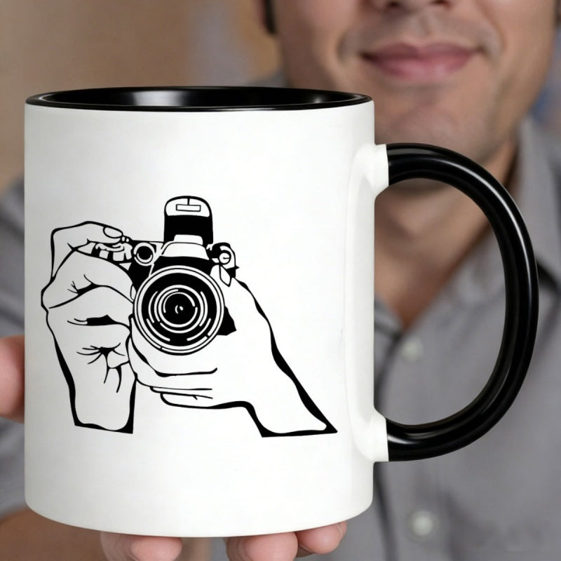 Tailorly Black Accent 11 oz Mug - vintage style photography design