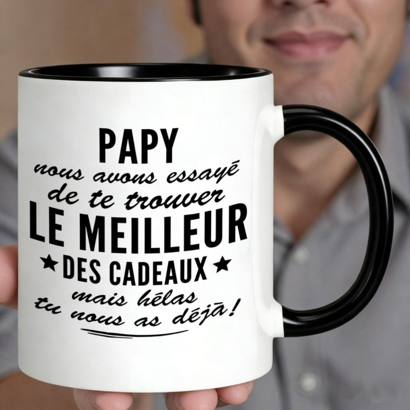 Tailorly Black Accent 11 oz Mug - french text