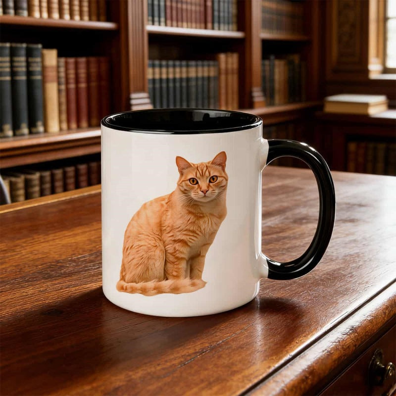Tailorly Black Accent 11 oz Mug - cute halloween design