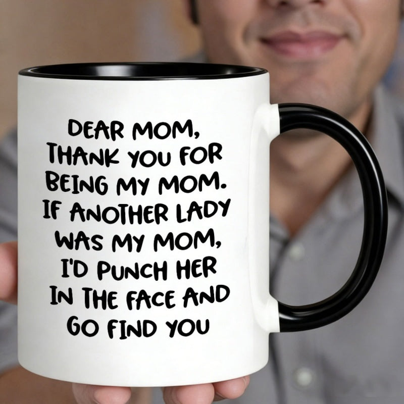 Tailorly Black Accent 11 oz Mug - thank you for being humorous quote