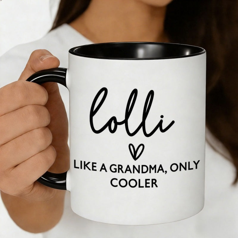 Tailorly Black Accent 11 oz Mug - resembling a but with a cooler twist is an 11oz ceramic coffee mug its a unique and fashionable for fans of